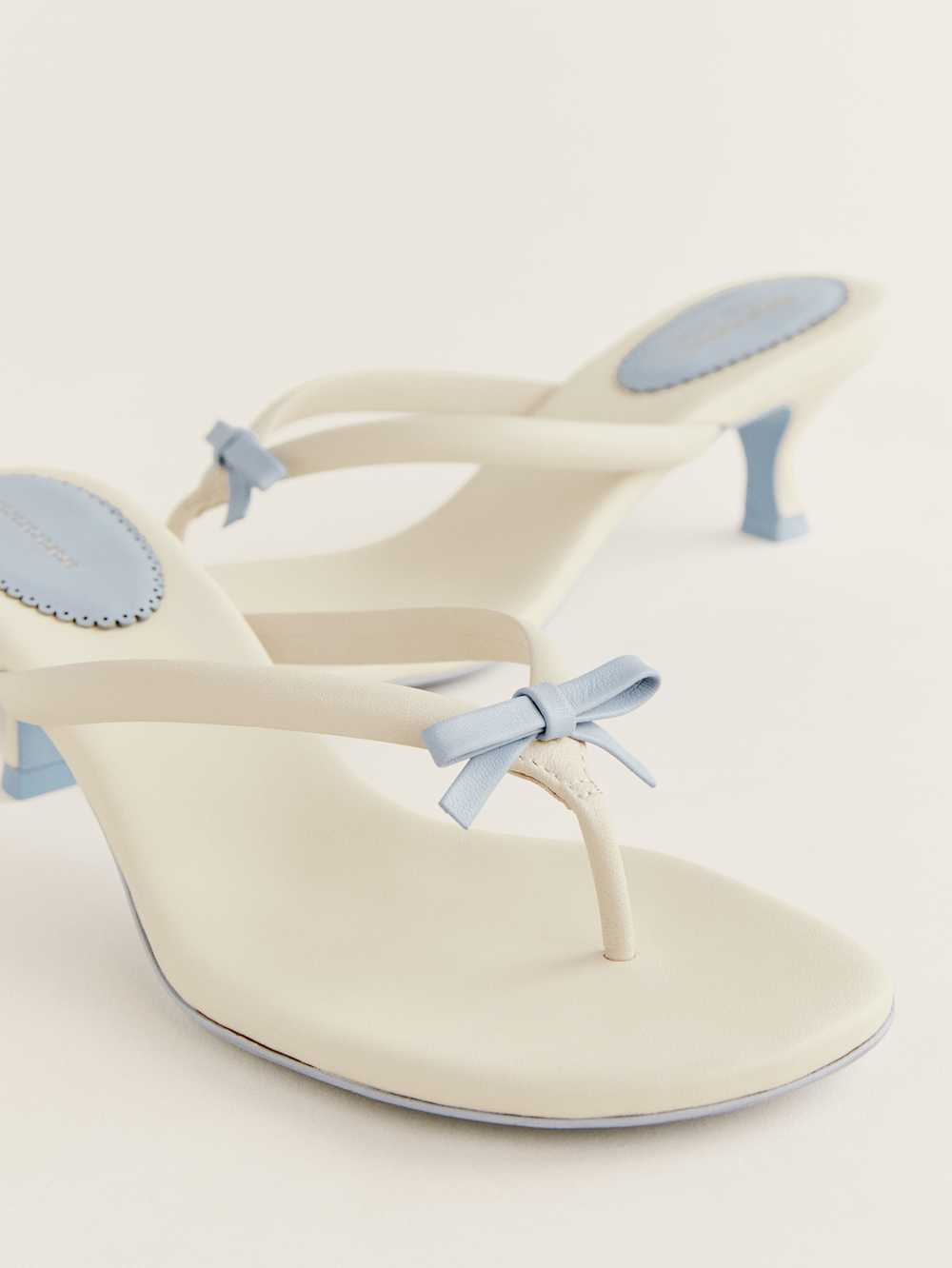 Louisa Heeled Sandal - Almond Leather