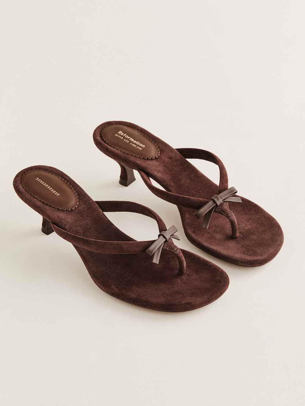 Louisa Heeled Sandal - Espresso Suede
