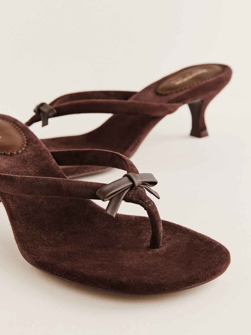 Louisa Heeled Sandal - Espresso Suede
