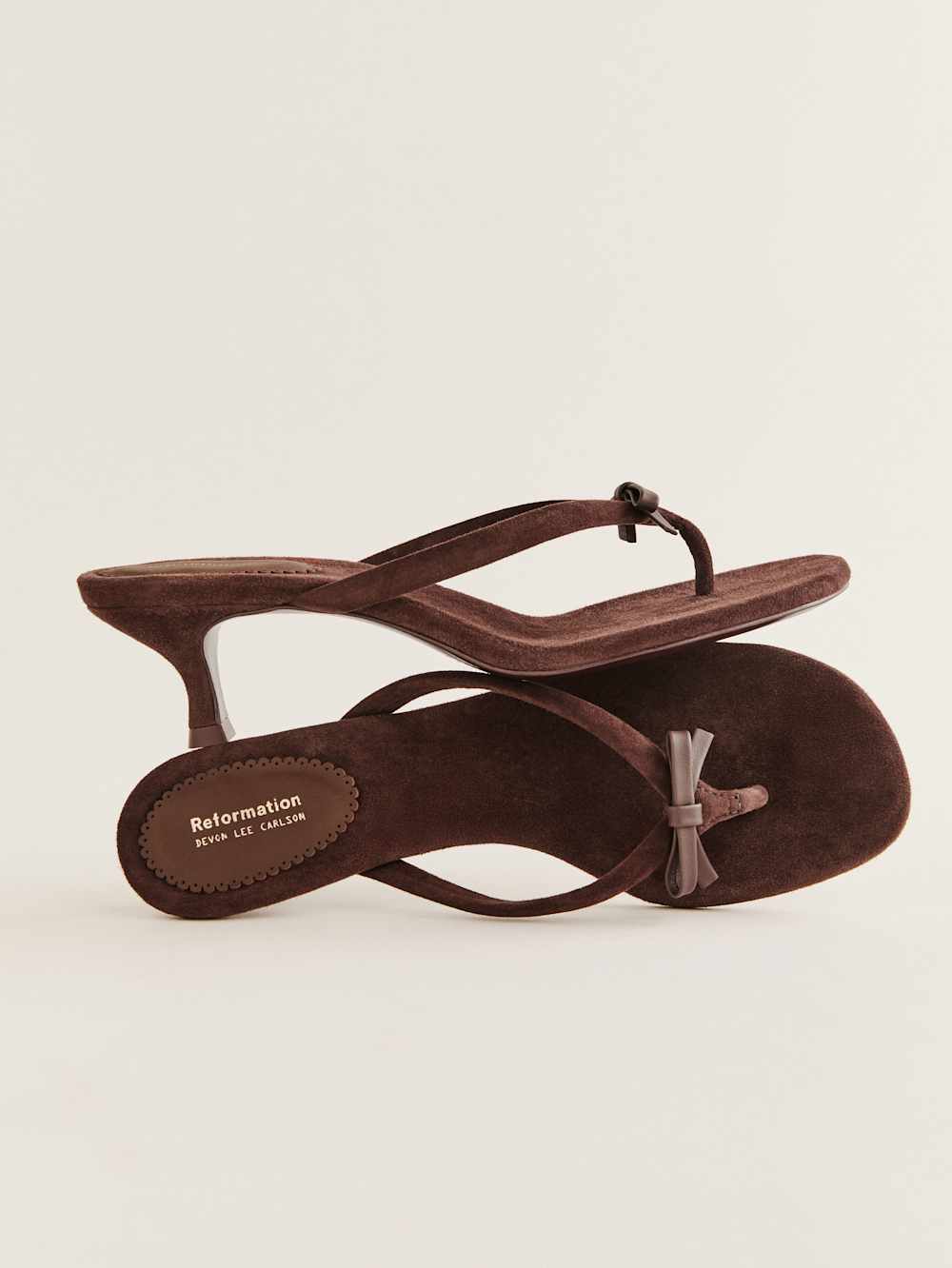 Louisa Heeled Sandal - Espresso Suede