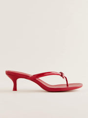 Louisa Heeled Sandal - Lipstick Leather