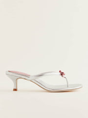 Louisa Heeled Sandal - Silver