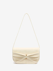 Maria Shoulder Bag - Cream Leather