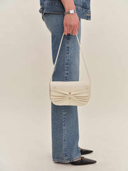 Maria Shoulder Bag - Cream Leather