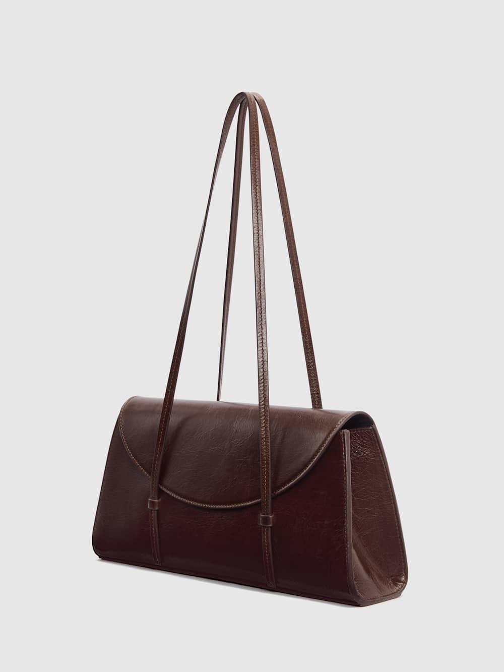Elena Shoulder Bag - Chestnut Leather