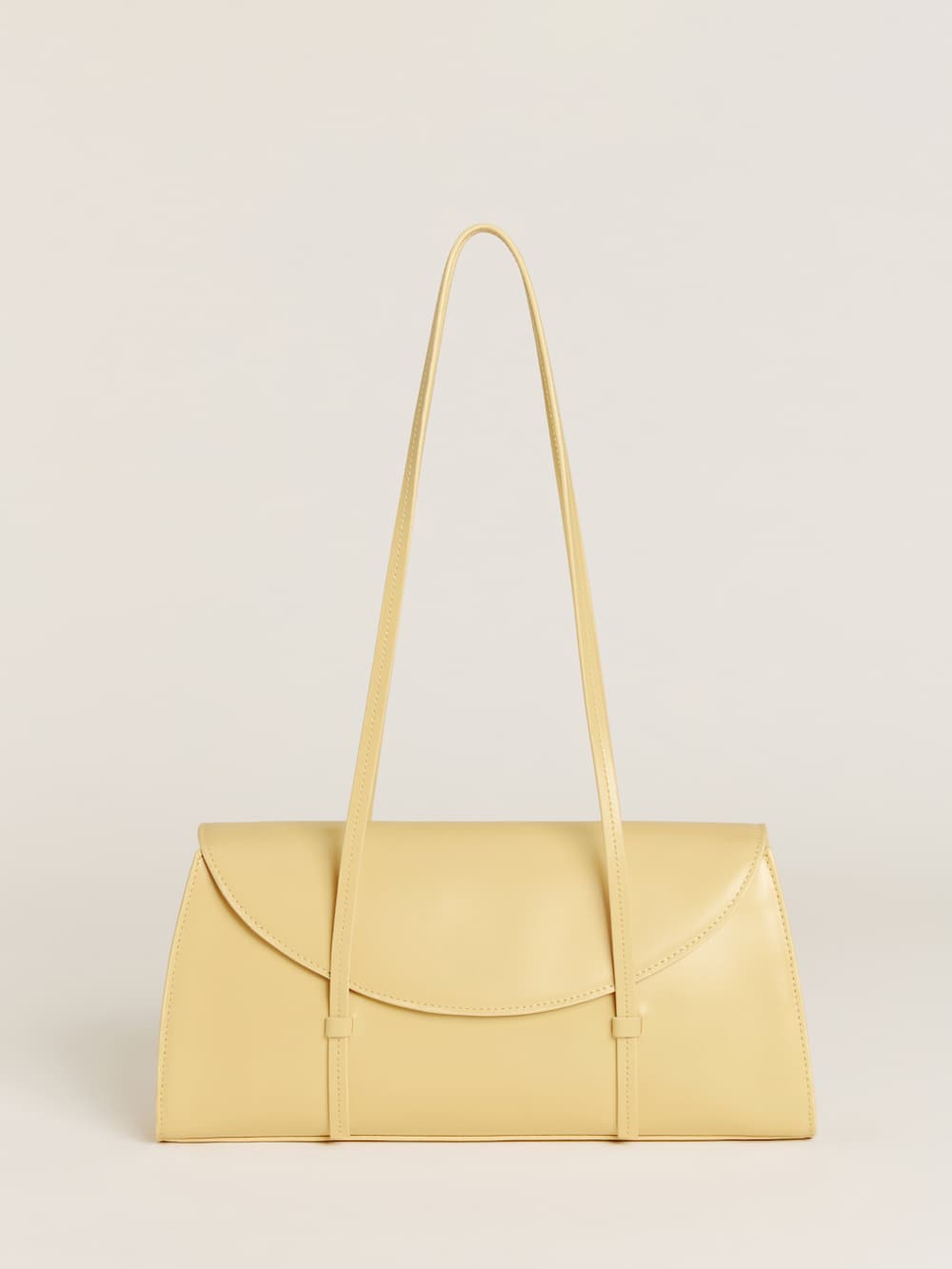 Elena Shoulder Bag - Lemon Custard Leather