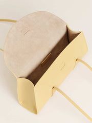 Elena Shoulder Bag - Lemon Custard Leather