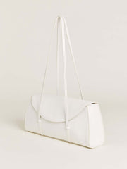 Elena Shoulder Bag - White Leather
