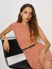 Yves Knit Dress - Pamplona Dot