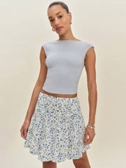 Laurie Knit Skirt - Nile
