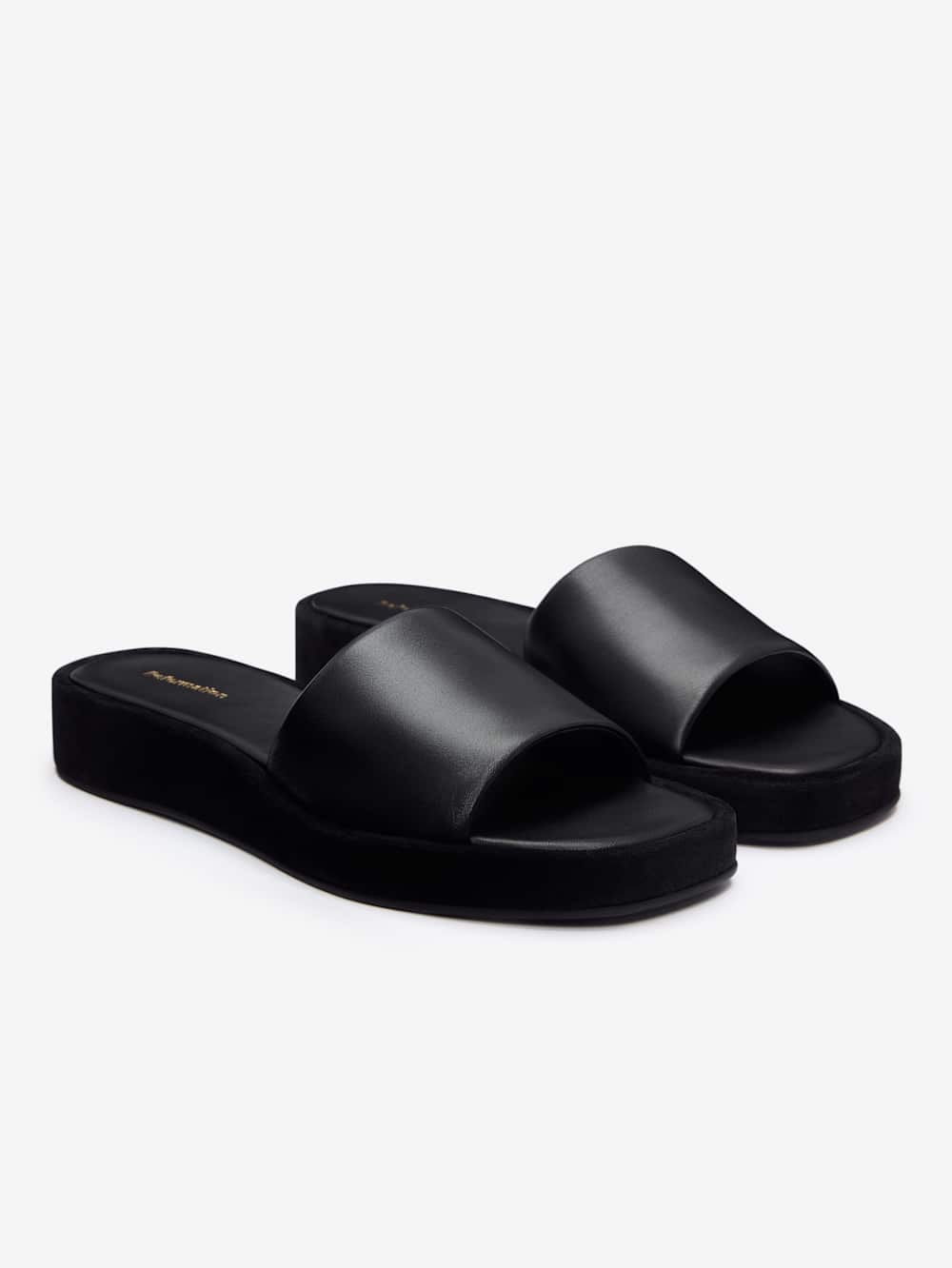 Esme Platform Sandal - Black Suede Leather