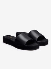 Esme Platform Sandal - Black Suede Leather
