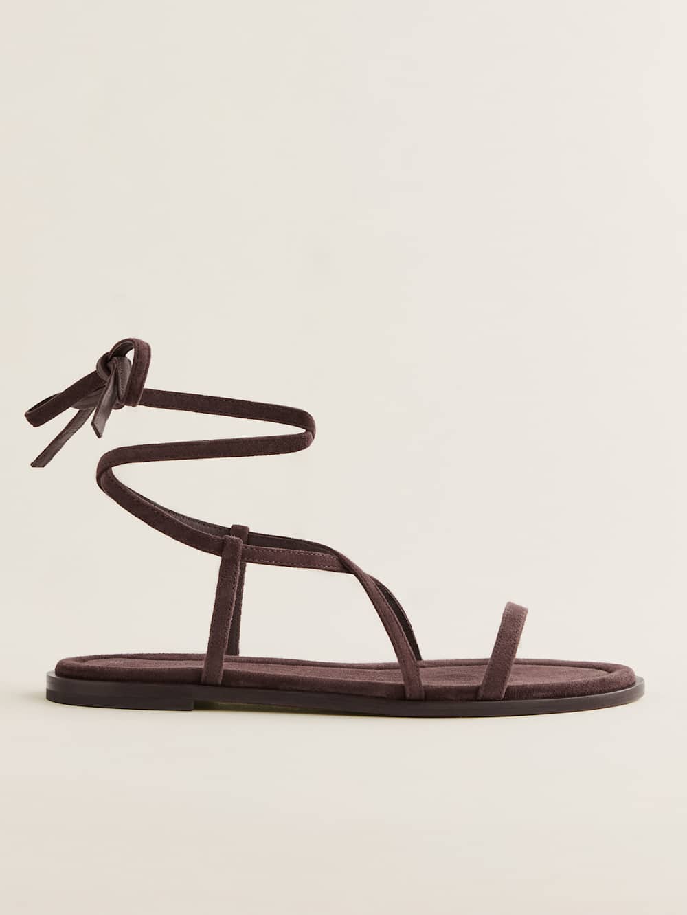 Jamie Flat Sandal - Espresso Suede