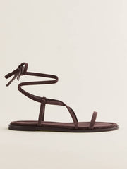 Jamie Flat Sandal - Espresso Suede