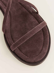 Jamie Flat Sandal - Espresso Suede
