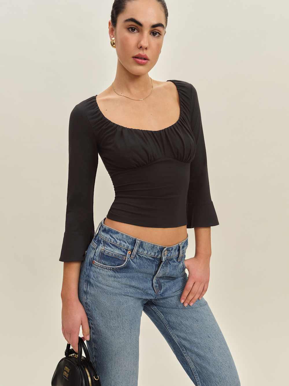 Effie Knit Top - Black