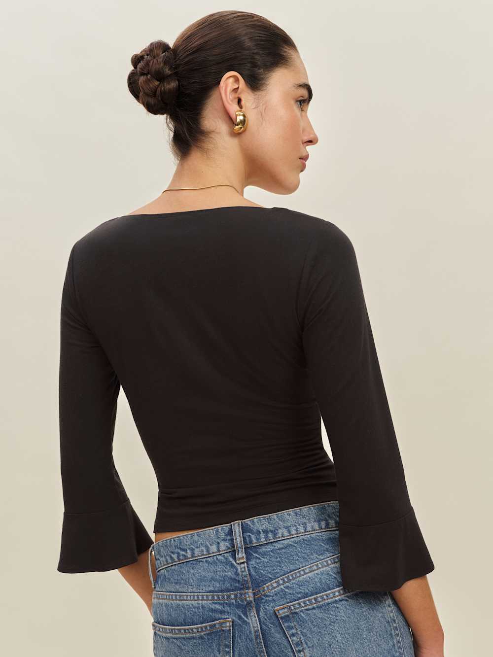 Effie Knit Top - Black