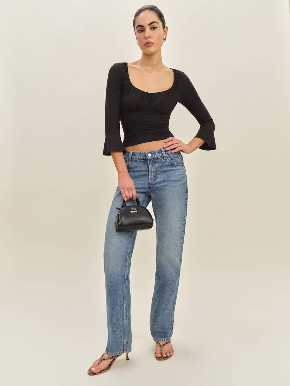 Effie Knit Top - Black