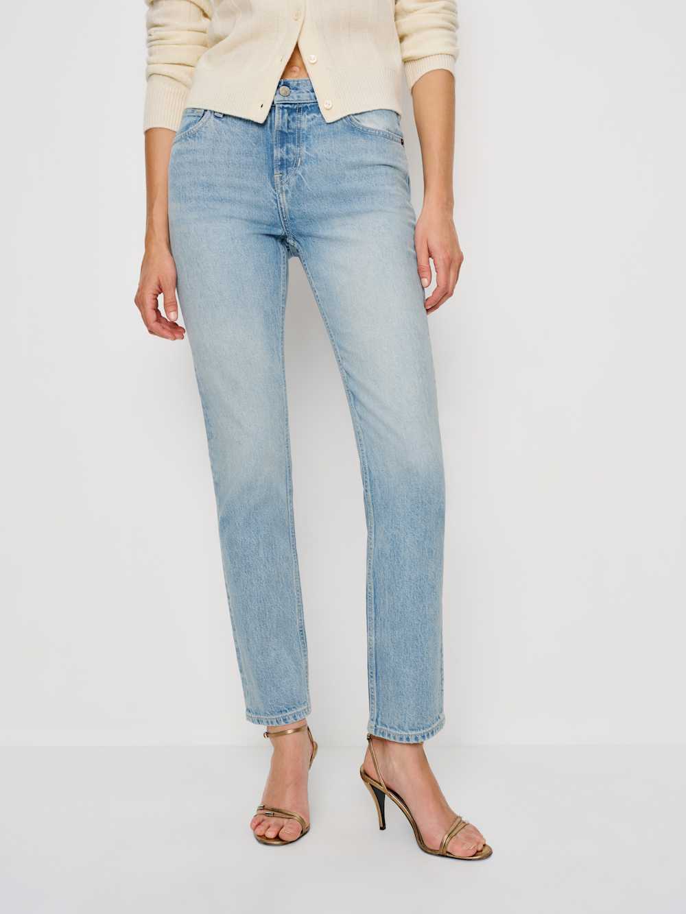 Luca Stretch Low Rise Slim Straight Cropped Jeans - Daly
