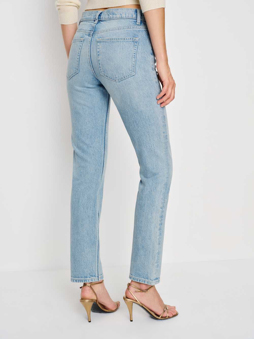 Luca Stretch Low Rise Slim Straight Cropped Jeans - Daly