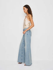 Kara Low Rise Loose Flare Jeans - Burnett
