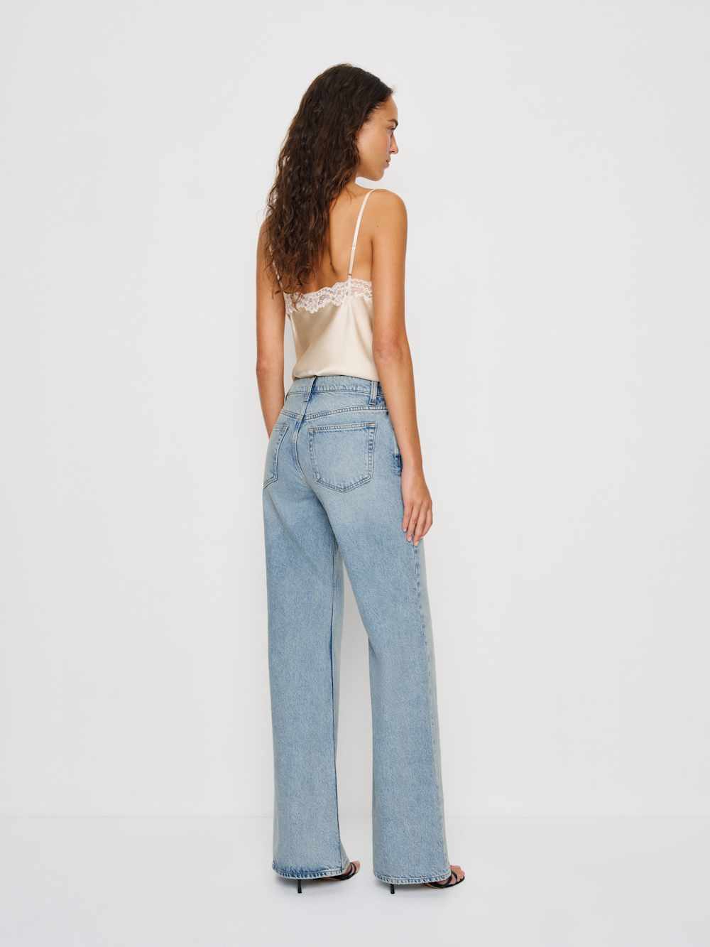 Kara Low Rise Loose Flare Jeans - Burnett