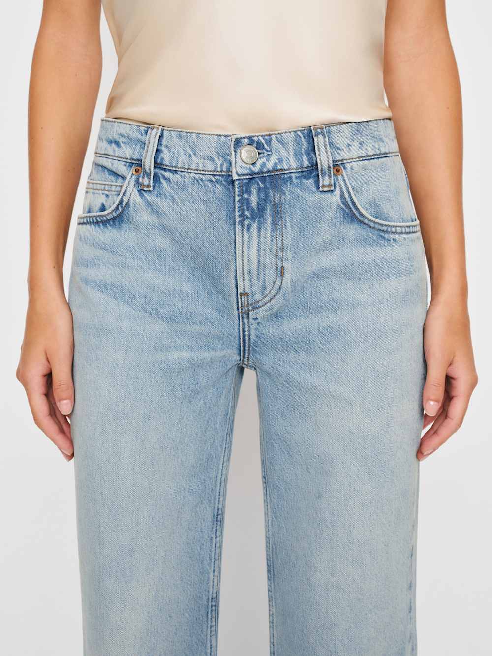 Kara Low Rise Loose Flare Jeans - Burnett