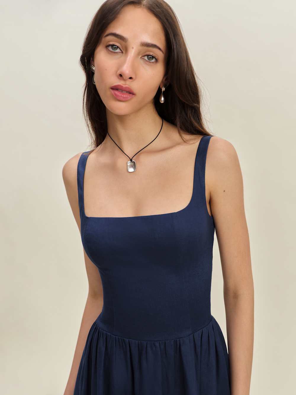 Janu Linen Dress - Danube
