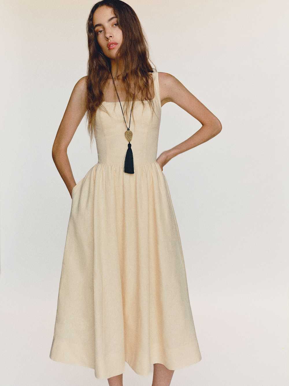 Janu Linen Dress - Sugar
