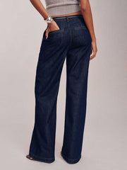 Elio Low Rise Denim Trouser - Marion