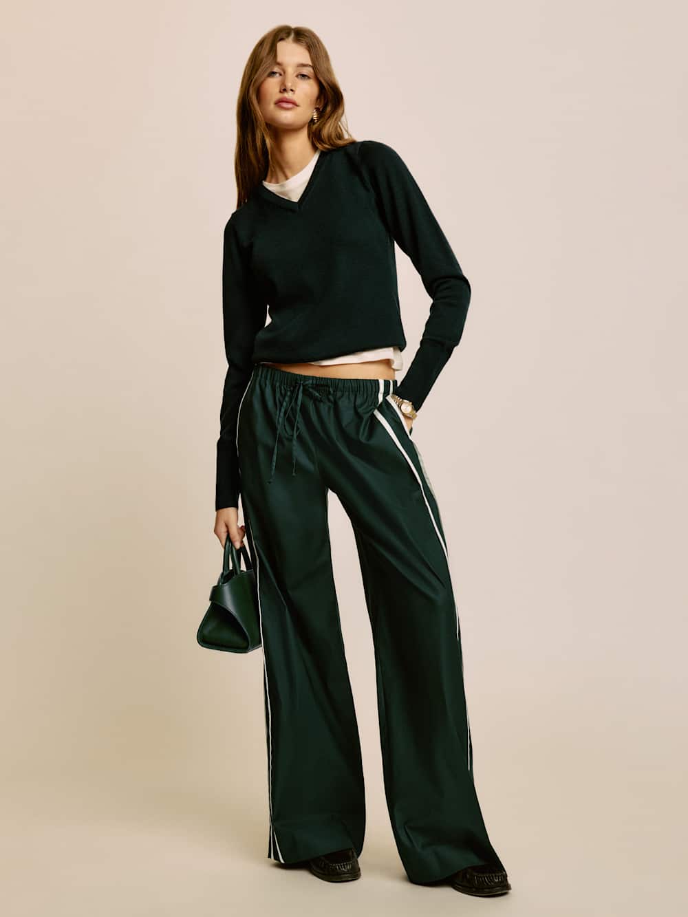 Petites Julien Poplin Pant - Forest