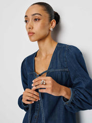 Elowen Denim Mini Dress - Ithaca