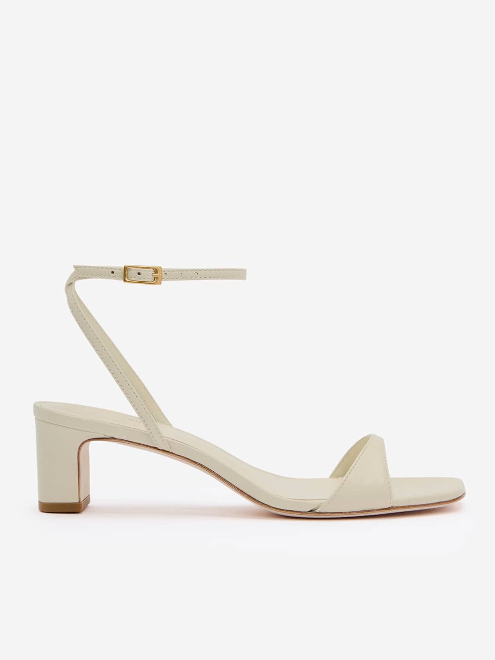 Sage Heeled Sandal - Almond Leather