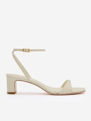 Sage Heeled Sandal - Almond Leather