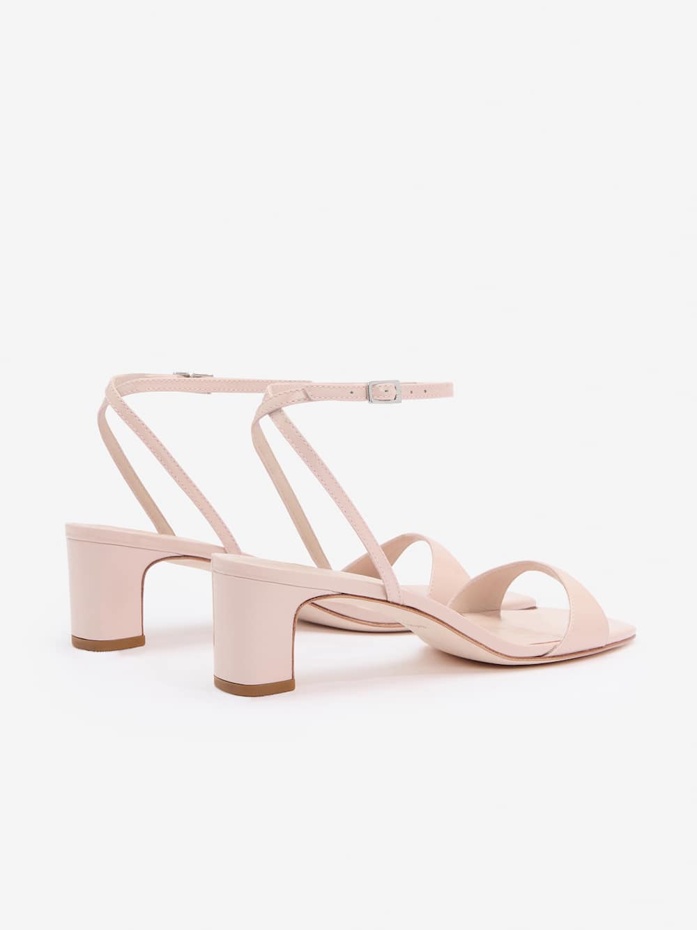 Sage Heeled Sandal - Alabaster Patent