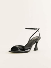 Noey Heeled Sandal - Black Patent