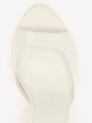 Noey Heeled Sandal - White Patent