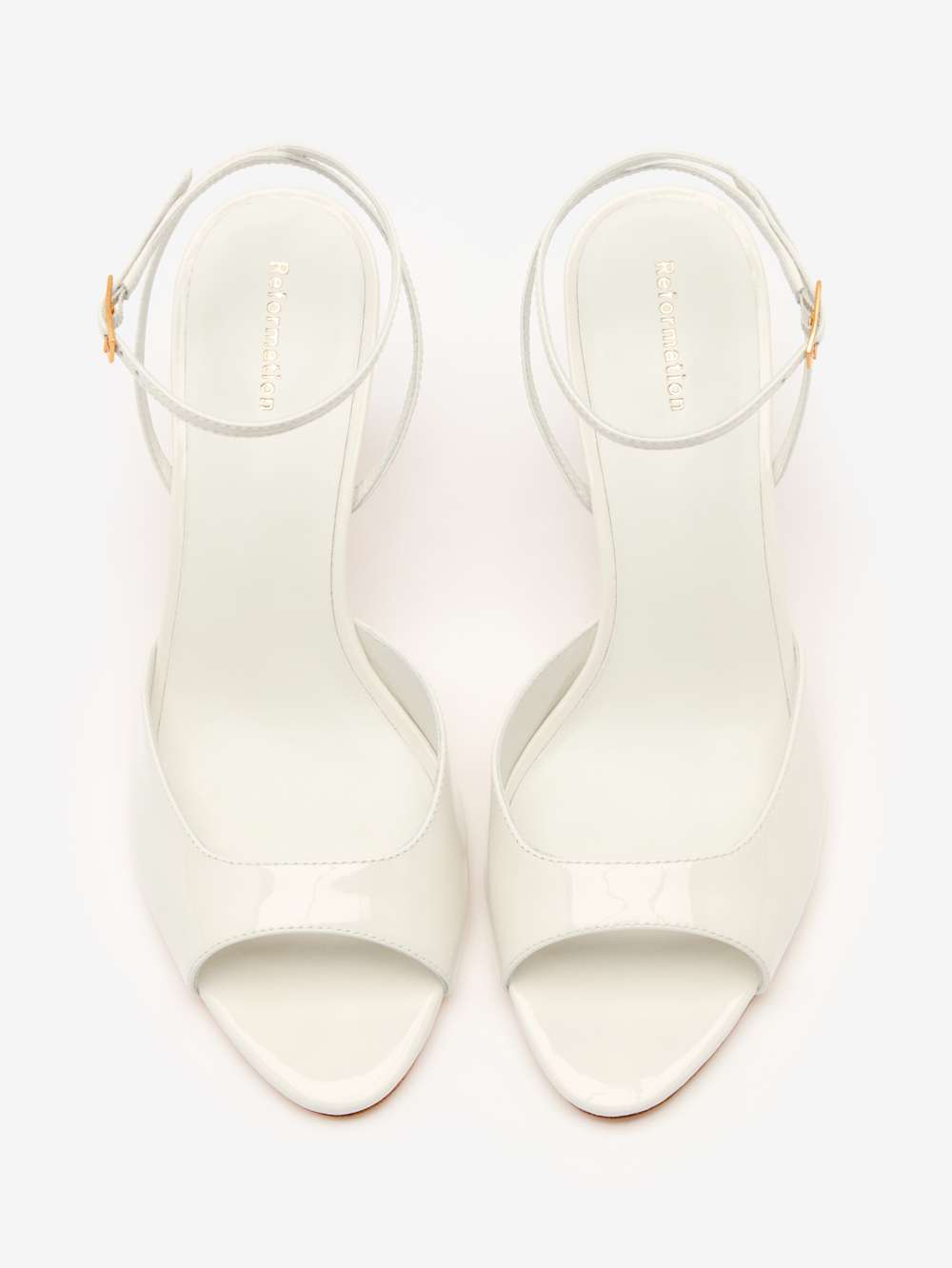 Noey Heeled Sandal - White Patent