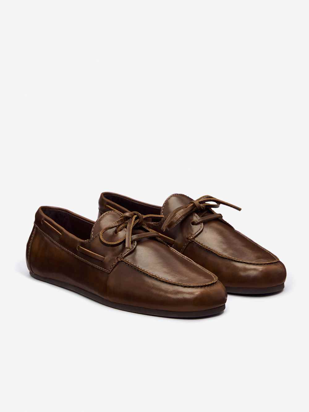 Fia Boat Loafer - Distressed Brown