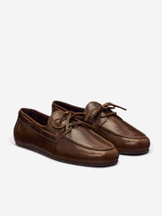 Fia Boat Loafer - Distressed Brown