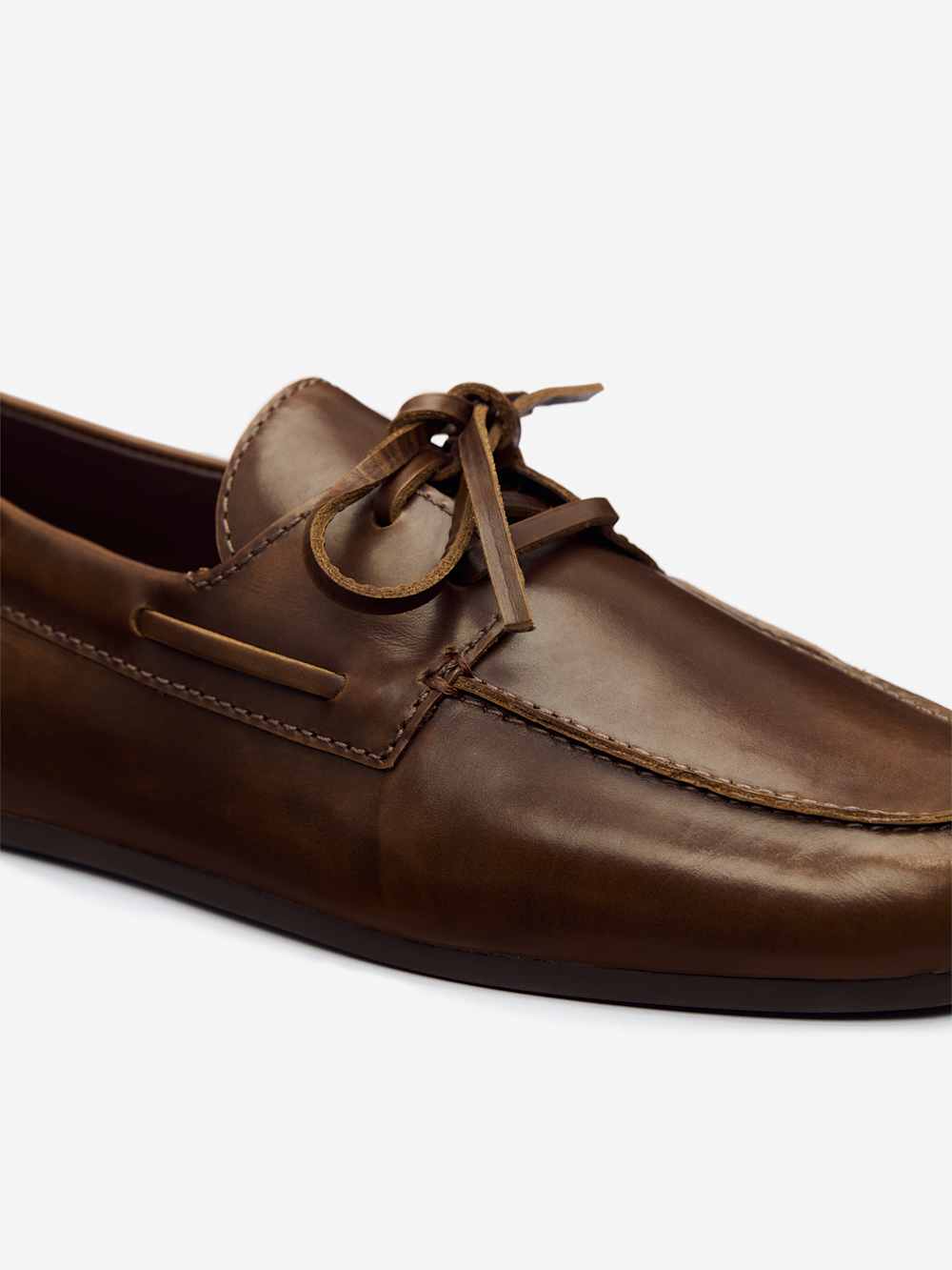 Fia Boat Loafer - Distressed Brown