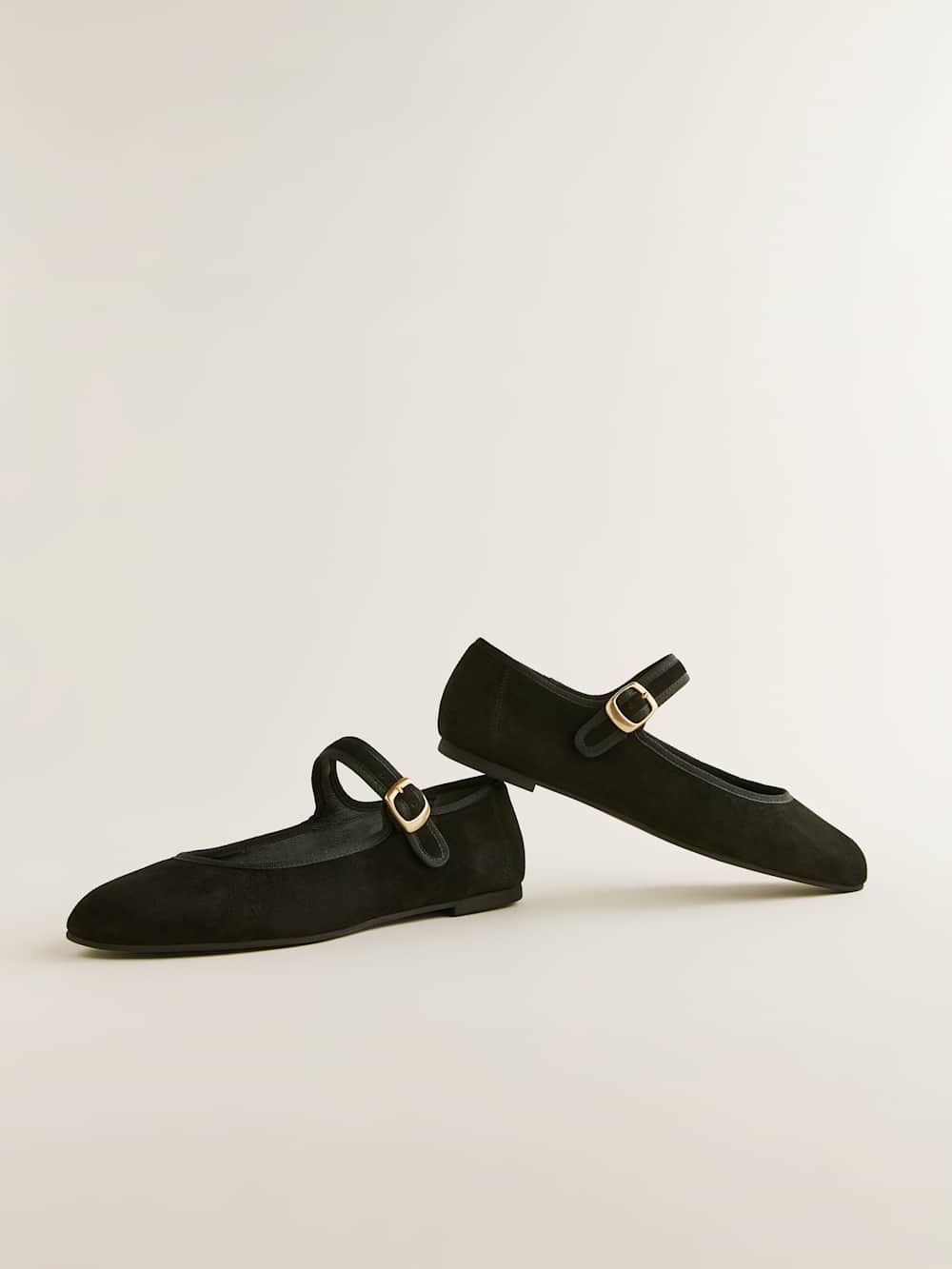 Tilly Ballet Flat - Black Suede