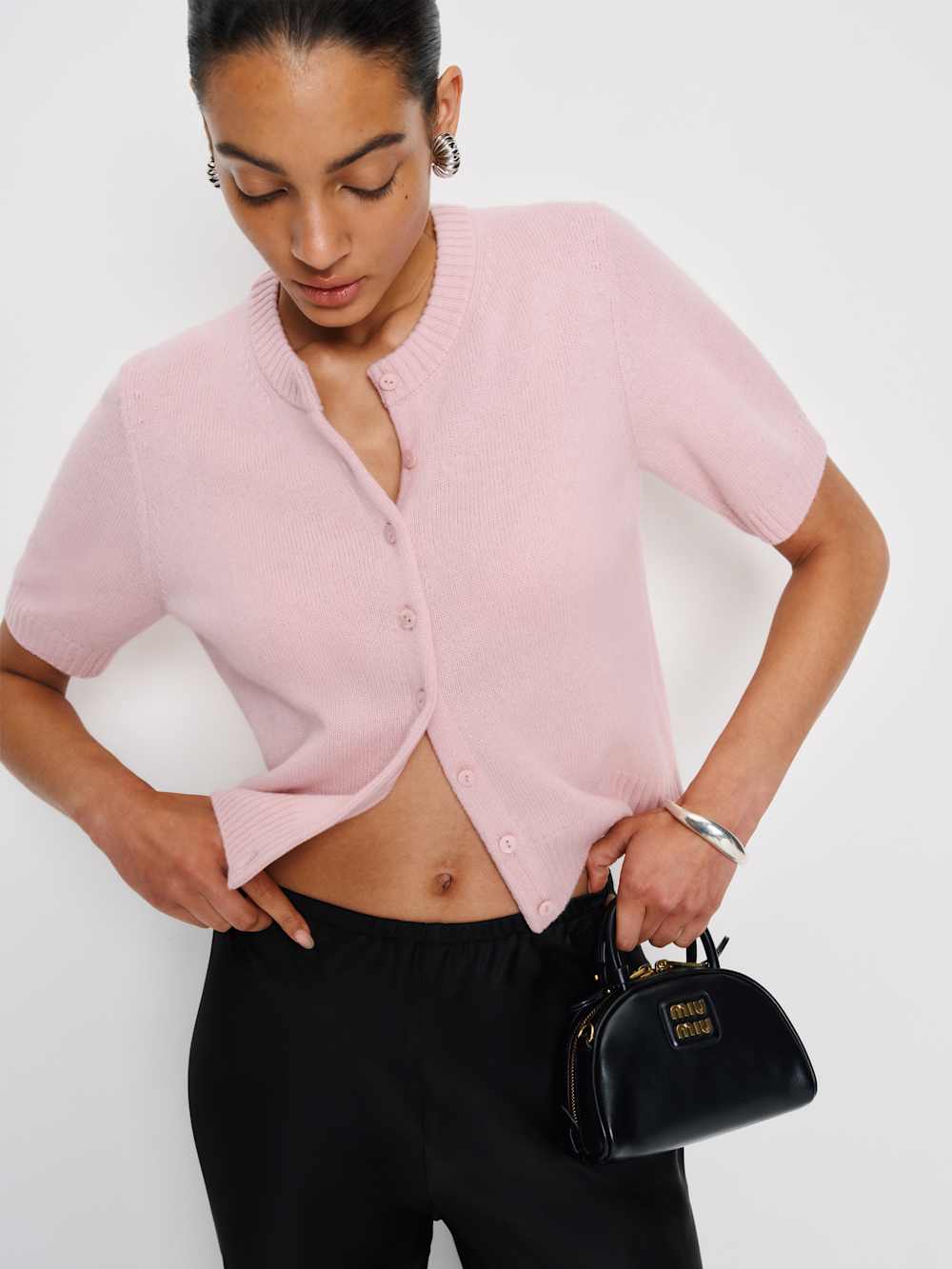 Maude Cashmere Cardigan - Cherry Blossom