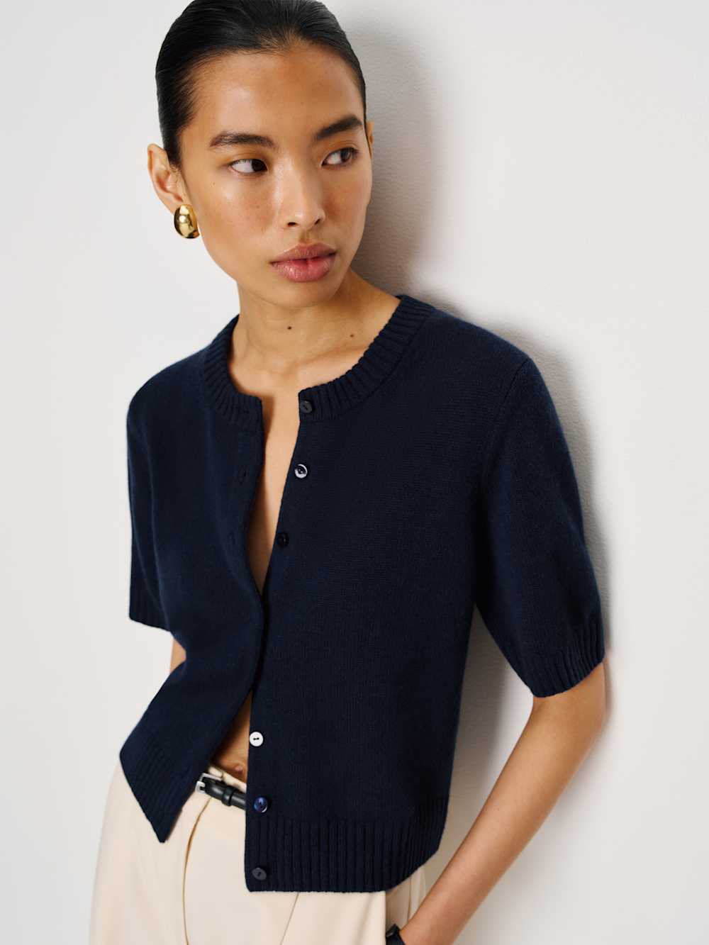 Maude Cashmere Cardigan - Navy
