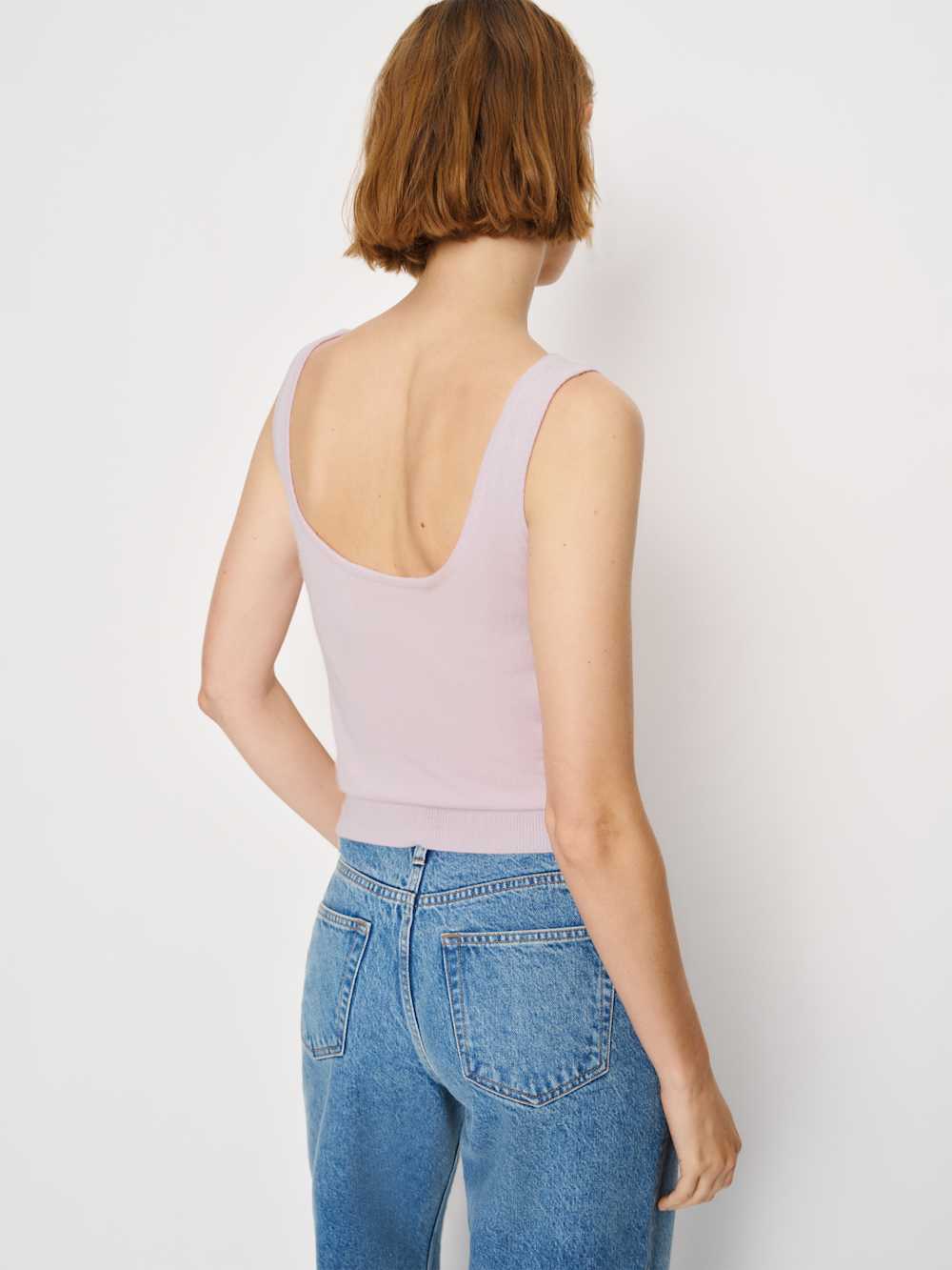 Monaco Cashmere Reversible Tank - Foxglove