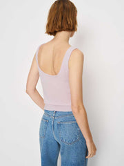 Monaco Cashmere Reversible Tank - Foxglove