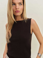 Monaco Cashmere Reversible Tank - Mole