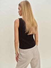 Monaco Cashmere Reversible Tank - Mole
