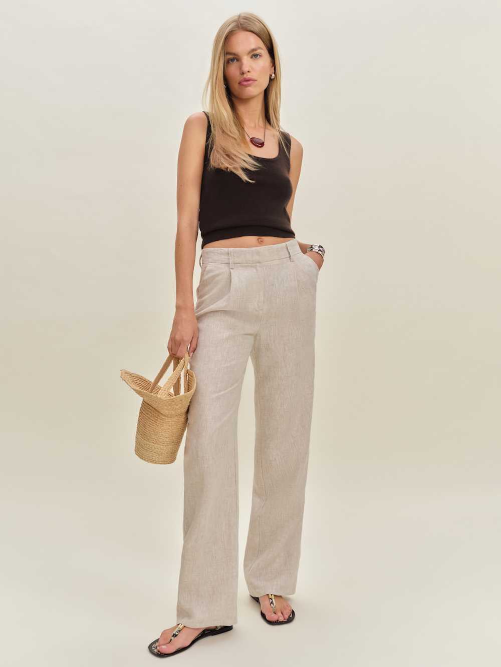 Monaco Cashmere Reversible Tank - Mole
