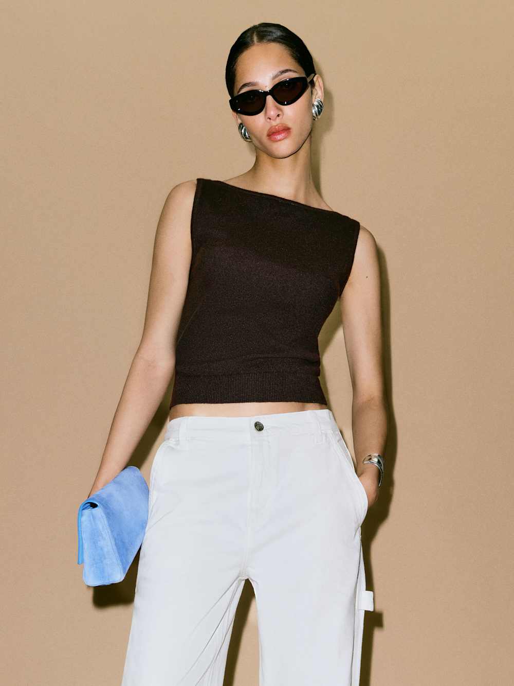 Monaco Cashmere Reversible Tank - Mole